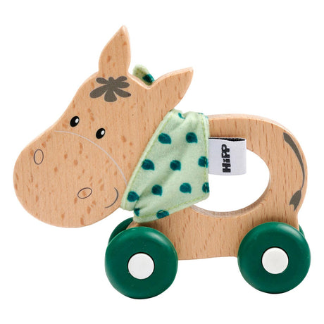 Eichhorn baby hipp figura de empuje de madera burro