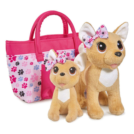 Simba chi chi love feliz happy hug perro en la bolsa
