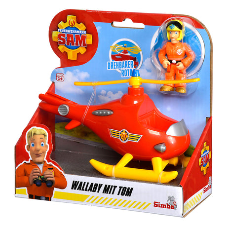 Simba - sam el bombero - helicóptero - ualabí - vehículo de juguete
