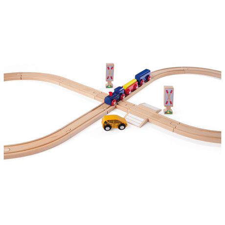 Juego de 8 figuras de la vía del tren Eichhorn, 27 piezas.