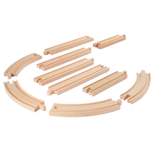 Juego de vías de tren Eichhorn, 10 piezas.
