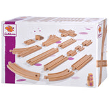 Juego de vías de tren de Eichhorn, juego grande de 44 piezas.