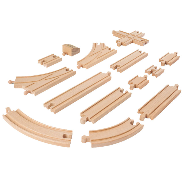 Juego de vías de tren de Eichhorn, juego grande de 44 piezas.