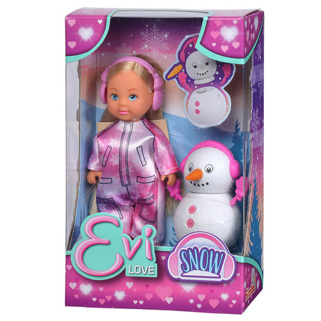 2633 mini muñeca evi love con muñeco de nieve