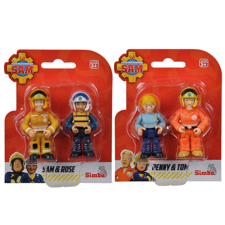 Juego doble de figuras de juego de Simba, el bombero, Sam, juguetes de figuras de acción.