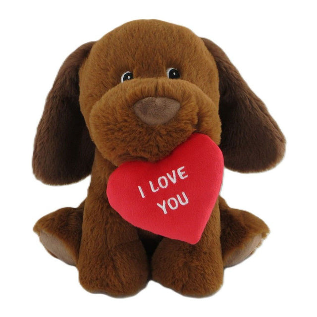 Perro de peluche Simba con corazón - 35cm