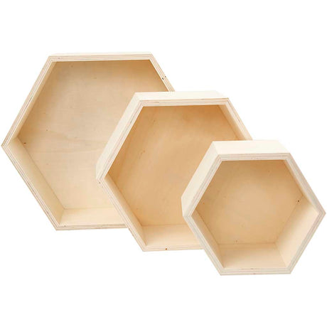 Empresa creativa https: www.cchobby.nl cajas de presentación-hexagonal-h-14-8-19-24-2-cm-d-10-cm-3-piece-1-set