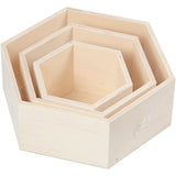 Empresa creativa https: www.cchobby.nl cajas de presentación-hexagonal-h-14-8-19-24-2-cm-d-10-cm-3-piece-1-set