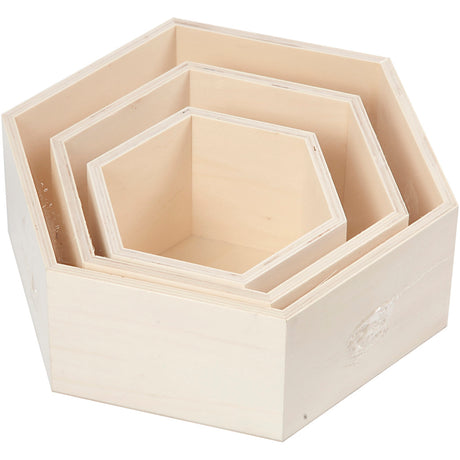 Empresa creativa https: www.cchobby.nl cajas de presentación-hexagonal-h-14-8-19-24-2-cm-d-10-cm-3-piece-1-set