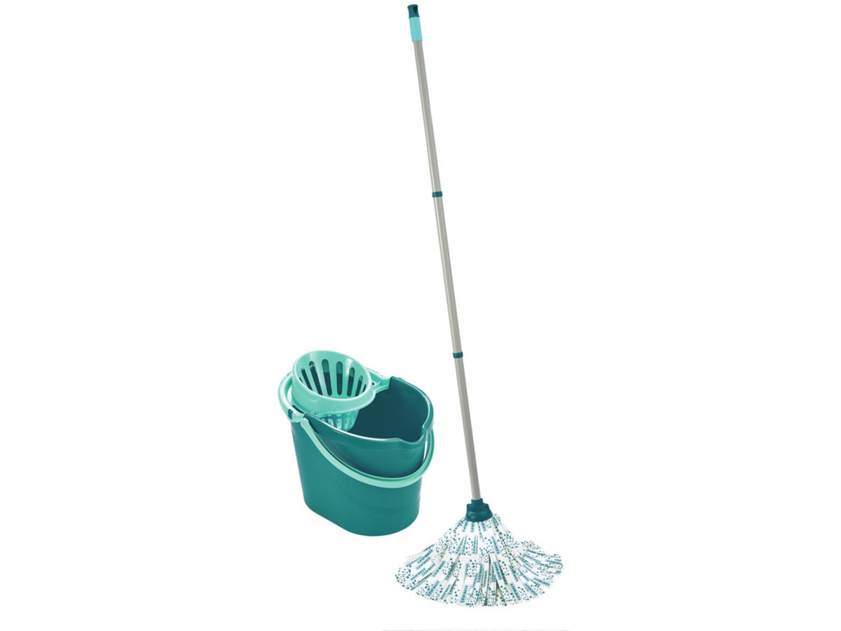 Juego completo de fregona Leifheit Classic - incl. cubo 12 litros - turquesa
