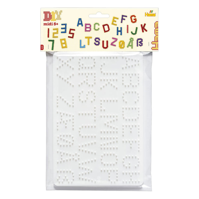 Placas base Hama - números y letras