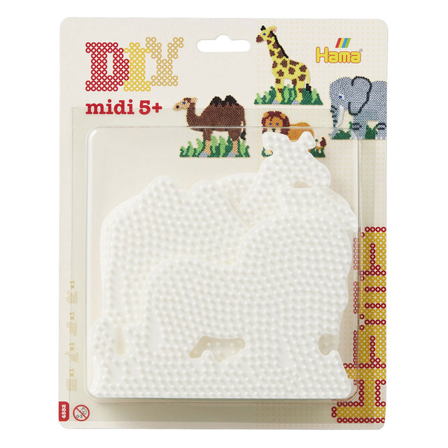 Tablas de cuentas para planchar Hama midi - animales, 4 uds.