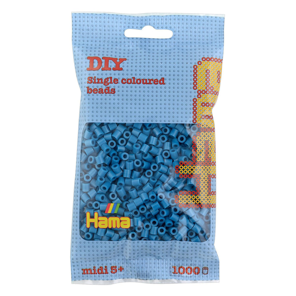 Cuentas para planchar Hama midi - azul petróleo (83), 1000 uds.