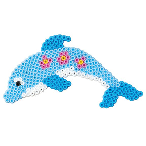 Juego de cuentas para planchar midi Hama - sirenas con delfín, 1100 piezas.