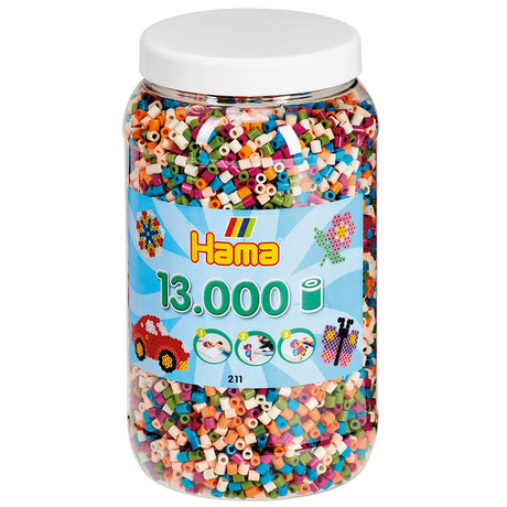 Cuentas para planchar Hama midi en bote - mezcla (58), 13.000 uds.