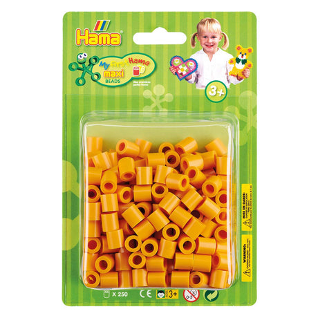 Hama maxi cuentas para planchar osito de peluche marrón, 250 piezas