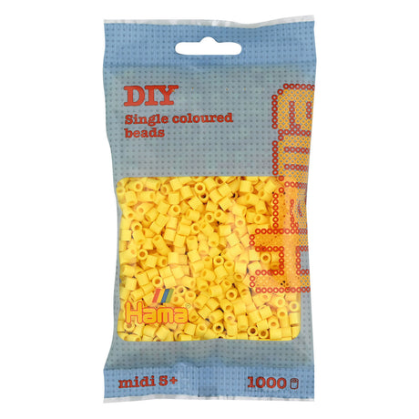 Cuentas para planchar Hama midi - amarillo claro (103), 1000 uds.