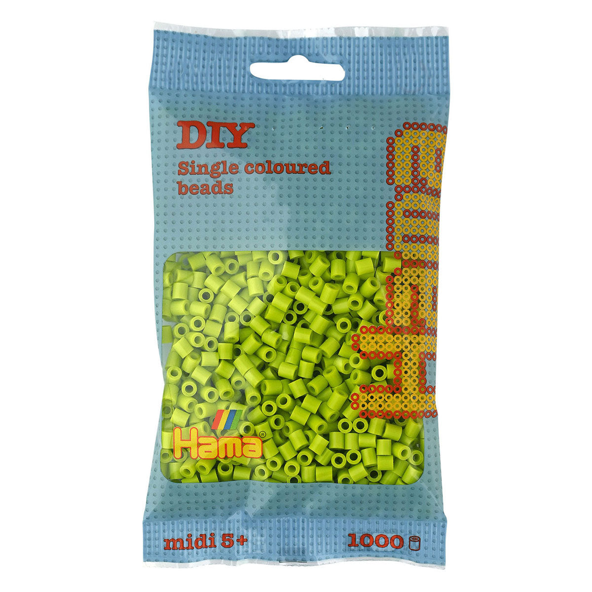 Cuentas para planchar Hama midi - lima (104), 1000 uds.