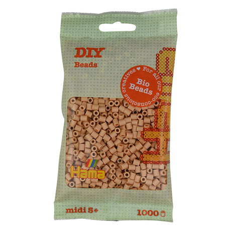 Cuentas termoadhesivas Hama midi bio - beige (027), 1000 uds.