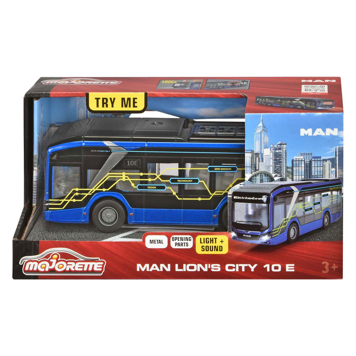 Majorette hombre ciudad del león décimo autobús