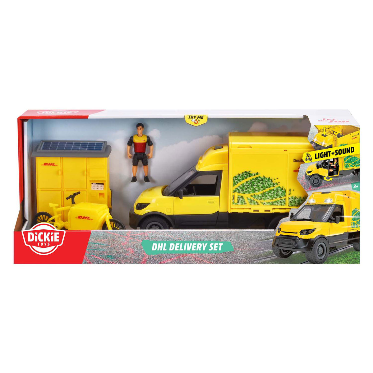 Conjunto de vehículos de paquetería Dickie DHL