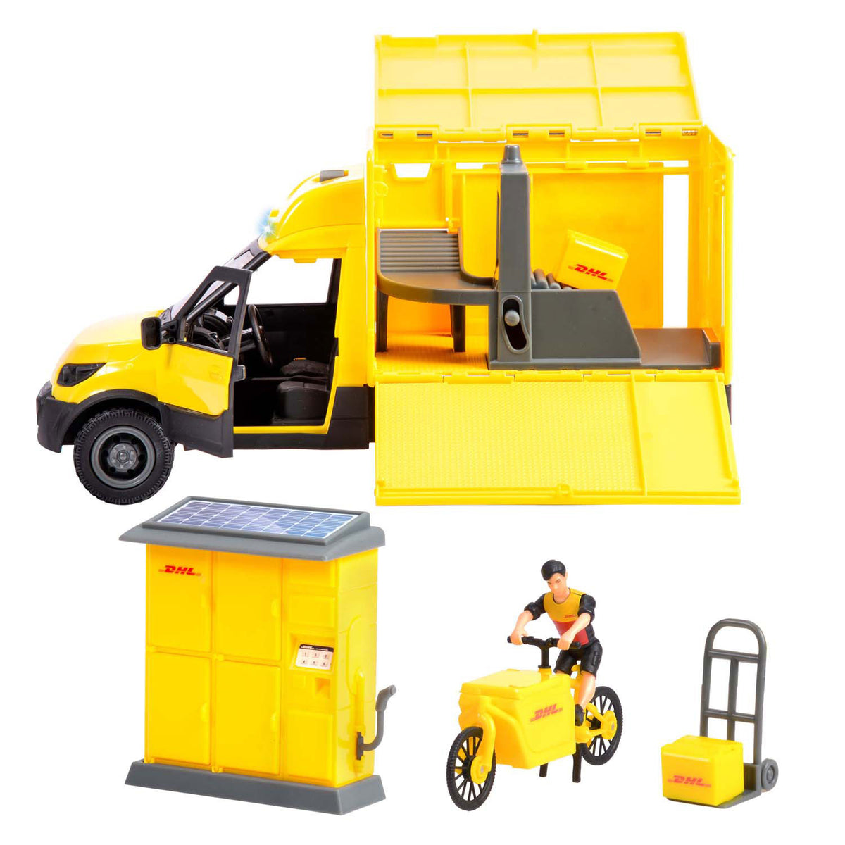 Conjunto de vehículos de paquetería Dickie DHL