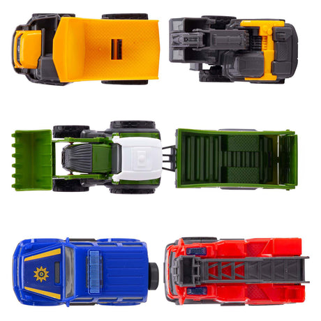 Vehículos del equipo Dickie Micro City, 6 uds.