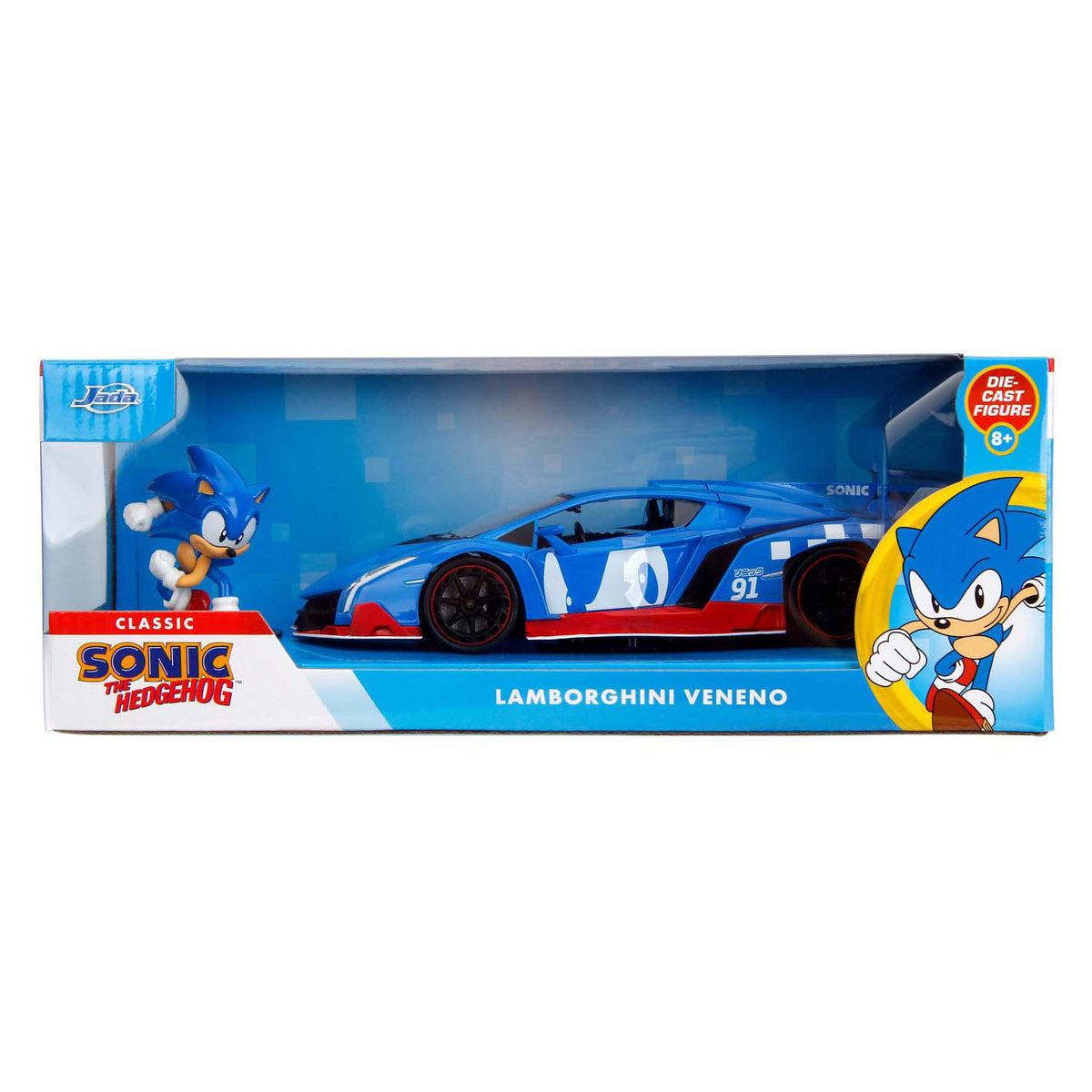 Jada juguetes - sonic lamborghini veneno 1:24 - 9335433314r00