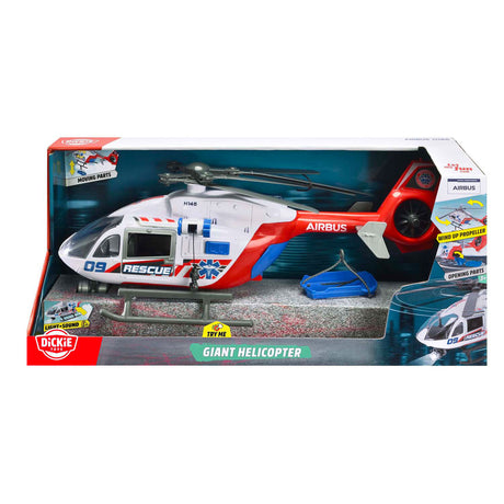 Dickie Toys - Vehículo de juguete helicóptero - Airbus H145 - Luz y sonido