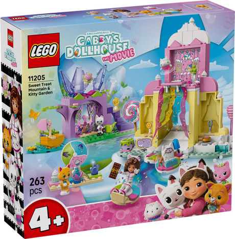 Lego ® Casa de muñecas de Gabby, montaña de dulces y jardín de gatitos - 11205
