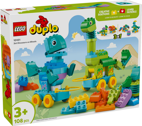 Lego ® Duplo® City Dinosaurios sobre ruedas 3 en 1 - 10451
