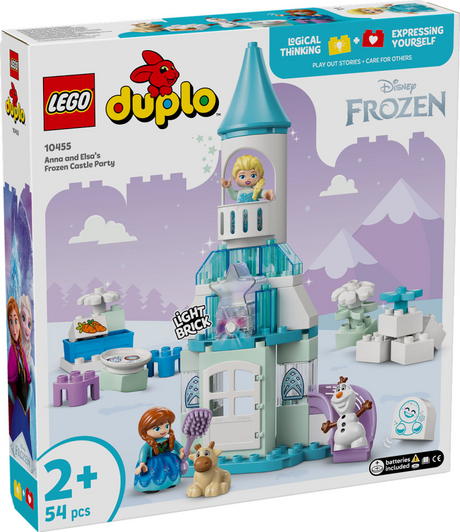 Lego Duplo ǀ Set de fiesta en el castillo congelado de Anna y Elsa de Disney - 10455