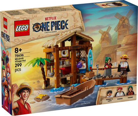 Set de construcción Lego ® de una pieza: Cabaña en un pueblo de molinos de viento - 75636