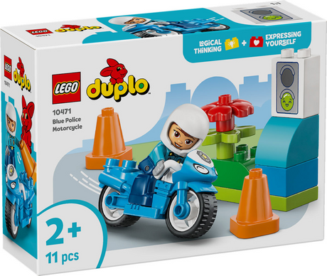 Lego Duplo 10471 moto de policía azul