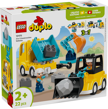 Lego duplo town 10475 vehículos de construcción 3 en 1