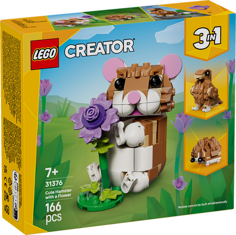 Lego ® creador 3 en 1 lindo hámster con flor - 31376