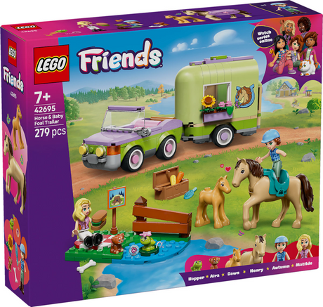 Lego friends 42695 remolque con caballo y potro
