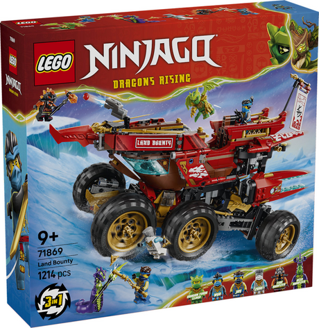Lego ninjago land bounty kit de construcción con camión de juguete para niños 71869