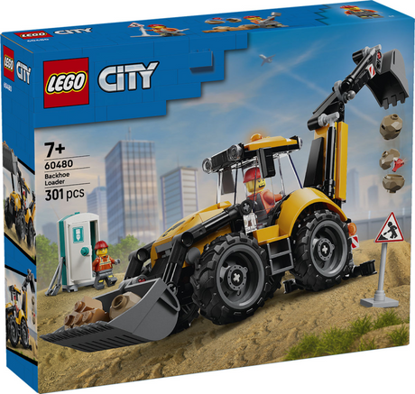 Lego city retroexcavadora amarilla juguete para niños y decoración infantil 60480