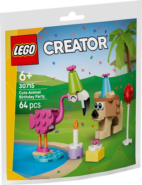 Lego Creator - juguetes de construcción de cumpleaños de animales adorables (30715)