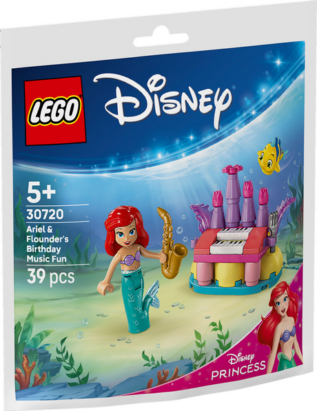 Lego disney princess 30720 música de cumpleaños de ariel y botje