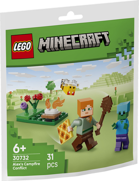 Lego minecraft 30732 alex y la batalla en la fogata