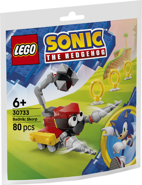 Lego sonic the hedgehog - badnik: juguete de construcción skorp (30733)