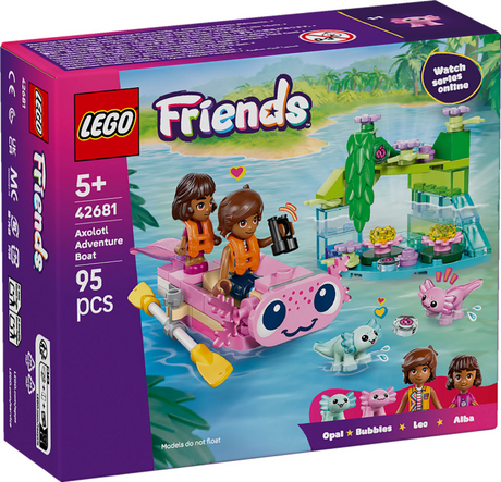 Lego friends juego de construcción de barco de aventuras axolotl - juguete - 42681