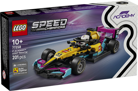 Lego speed champions 77258 coche de carreras de la academia f1