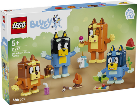 Lego bluey figuras para construir de bluey y su familia kit de construcción para niños 11217