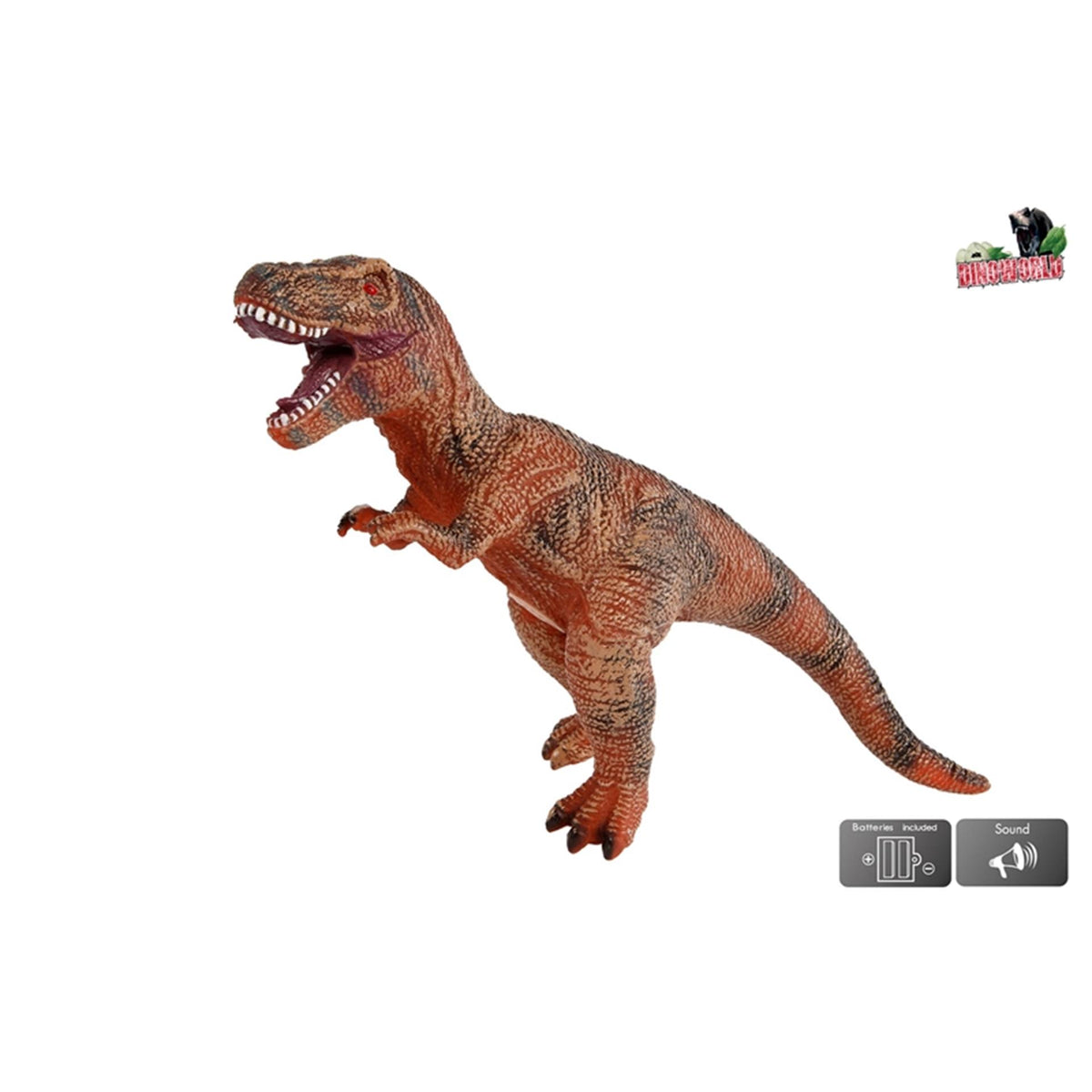 Dinoworld dinosaurio t-rex con sonido 41cm