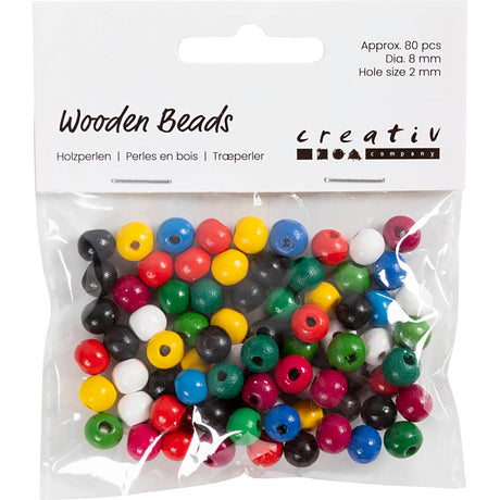 Empresa creativa https: www.cchobby.nl cuentas-de-madera-d-8-mm-tamaño-del-agujero-2-mm-aprox-80-piezas-varios-colores-15-gr-1-caja