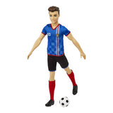 Barbie y ken fútbol azul | 6 piezas