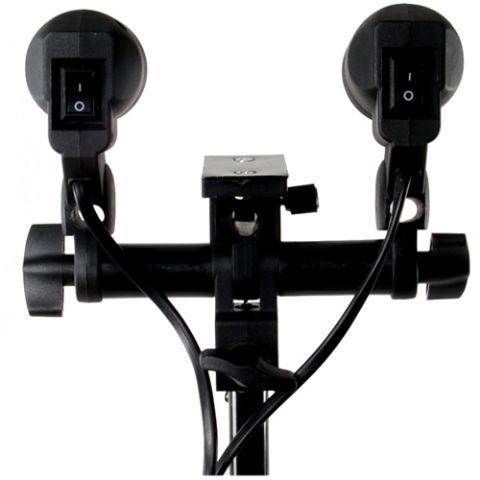 Soporte de lámpara E27 universal de estudio con 2 accesorios DLE27D